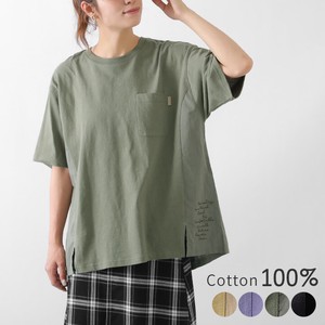 Print T-shirt Short Sleeve Leisurely Big T-shirt Big Silhouette Cotton 100% 11 11 1