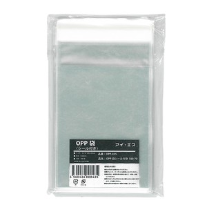 OPP袋[透明袋] シール付き 100-70 [トレカサイズ/100枚入り] W70mm×H100mm+40mm(フタ)
