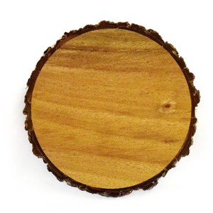 Pot Stand Plate Coaster Natural Materials Log Wooden Round shape