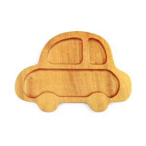 Dishwasher Available Kids Divided Plate 3 Partition Wooden Plate Kids Baby Child Baby food