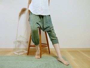 Natural Material Dyeing With Vegetables Dyeing men Cotton Pants Organic