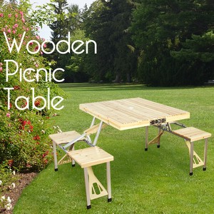 【直送可】木製ピクニックテーブル