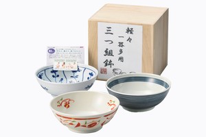 Main Dish Bowl Set of 3 Made in Japan
