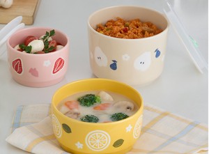 Mino ware Storage Jar/Bag Porcelain Pottery Fruits Made in Japan