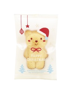 ホワイトクリスマスベアーガス袋 クマ焼き菓子 個包装袋