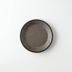 チグ 15cm小皿 黒[日本製/美濃焼/和食器/リサイクル食器]