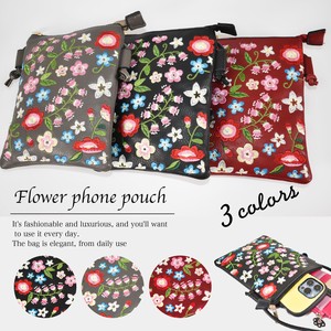 Shoulder Bag Ladies Mini Smartphone Pouch Smartphone Storage Trip Flower