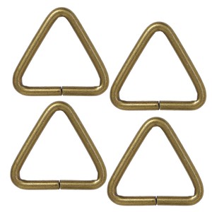 三角カン25mm（4個）アンティークAG　パッチワーク　金具　ハンドメイドパーツ　NPP-20
