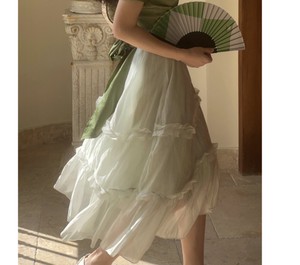 春夏の優しい気質の女性のファッション半身スカート          ZCHA3880