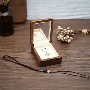 Wooden Necklace Storage Case Jewelry Box Storage Portable High Quality