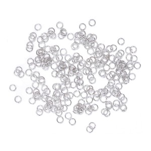 Accessory Parts circle clasp Silver 0.5 2mm 80 Pcs Metal Fittings Accessory 200