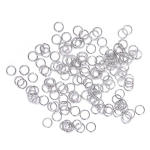 Accessory Parts circle clasp Silver 0.5 3mm 25 Pcs Metal Fittings Accessory 202