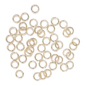 Accessory Parts circle clasp Gold 1 4 mm 5 1 Pc Metal Fittings Accessory 209