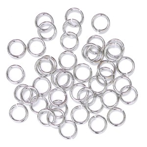 Accessory Parts circle clasp Silver 1 5 mm 42 Metal Fittings Accessory 10