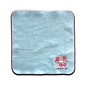 椿・刺繍タオル （水色）・シナモロール  27524
