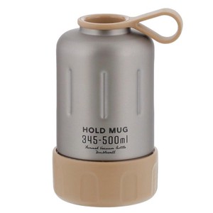 HOLD MUG　ステンレスペットボトルホルダー345〜500ML用　ステンレス NQ-0001