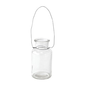 Spices Wire Handle Glass Bottle Base Clear Size S