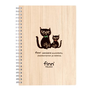 Twin Ring Notebook Black Cat A5 size