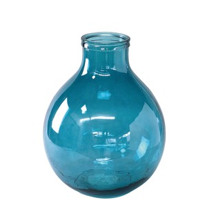 欠品中【スパイス】VALENCIA リサイクルガラスフラワーベース TRES ブルー
