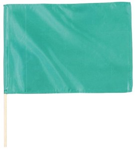 サテン中旗 メタリックグリーン Φ12mm 14830