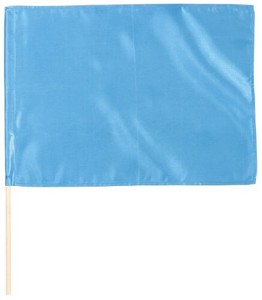 サテン中旗 メタリックブルー Φ12mm 14828