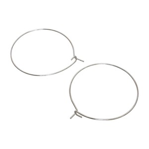 Hoop Pierced Earring 30 mm 1 Accessory Earring Pierced Earring Metal Fittings 54
