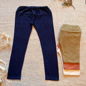Natural Material Dyeing With Vegetables Dyeing Kids Bamboo Leggings Plain Organic