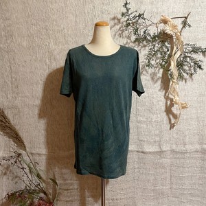 Natural Material Dyeing With Vegetables Dyeing Cotton Short Sleeve T-shirt Plain Organic
