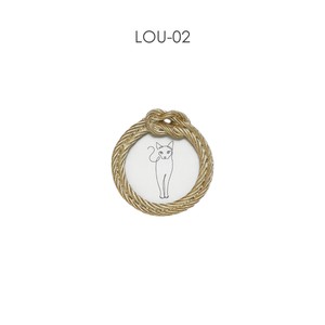 ロープを模したゴールドフレーム【LOU-02】エル オー ユー 02・NS