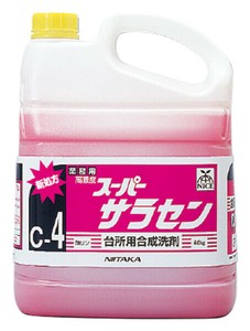 スーパーサラセン 4kg×4本/ケース【業務用食器用洗剤】