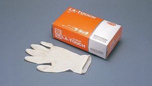 超薄ラテックス手袋 ラ・タッチ（100枚入）【使い捨てゴム手袋】