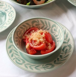 【在庫限り】　＊花つづり＊  【美濃焼 プレート ボウル パスタ皿 日本製】ヤマ吾陶器