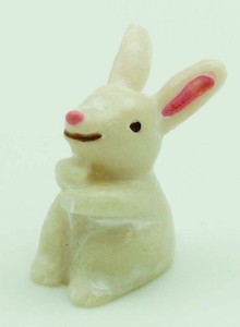 Tea Mini Mascot Rabbit White Work Mini