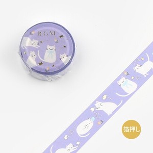 【ビージーエム】マスキングテープ   猫と蝶 BM-LGCA073