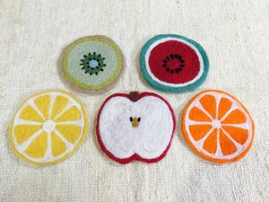 Selling Felt Fruit Coaster 5 Set