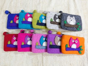 Selling Felt Owl Pouch 10 color set