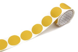 [mt]  matte mustard wrapping series round sticker (Rolled type)