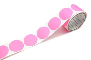 [mt]  shocking pink wrapping series round sticker (Rolled type)