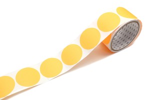 [mt]  shocking orange wrapping series round sticker (Rolled type)