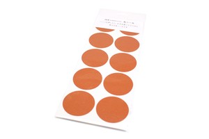 [mt]  matte burnt orange wrapping series round sticker (Sheet type)