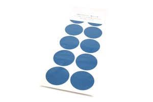 [mt]  matte duck blue wrapping series round sticker (Sheet type)