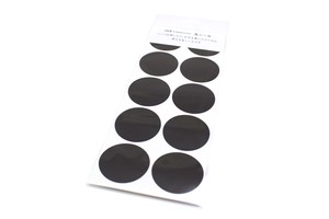 [mt]  matte black wrapping series round sticker (Sheet type)