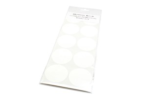 [mt]  matte white wrapping series round sticker (Sheet type)
