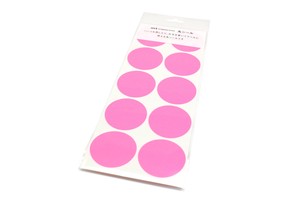 [mt]  shocking pink wrapping series round sticker (Sheet type)