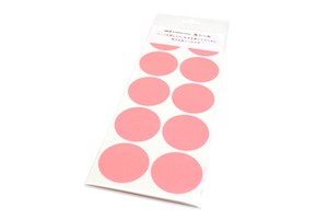 [mt]  shocking red wrapping series round sticker (Sheet type)