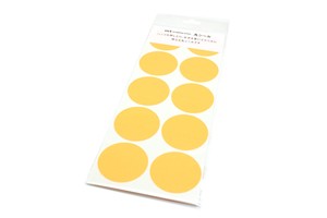 [mt]  shocking orange wrapping series round sticker (Sheet type)
