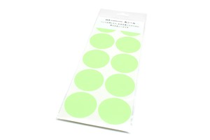 [mt]  shocking green wrapping series round sticker (Sheet type)