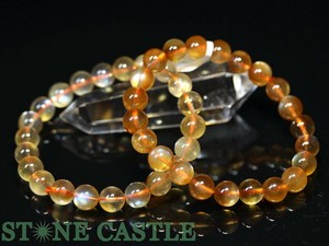 ☆高品質☆【天然石 ブレスレット】プラジオクレースムーンストーン (3A) (約9〜9.5mm) 【天然石】