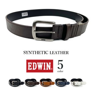 Belt Design EDWIN Stretch Leather 5-colors