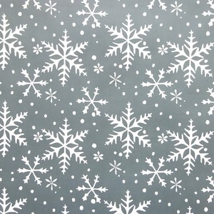 装飾紙 ラッピングペーパー 50cmX70cm 包装紙 イギリス製 Snowflake クリスマス